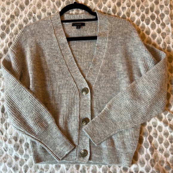 J. Crew Gray Cardigan Size S - Picture 1 of 4